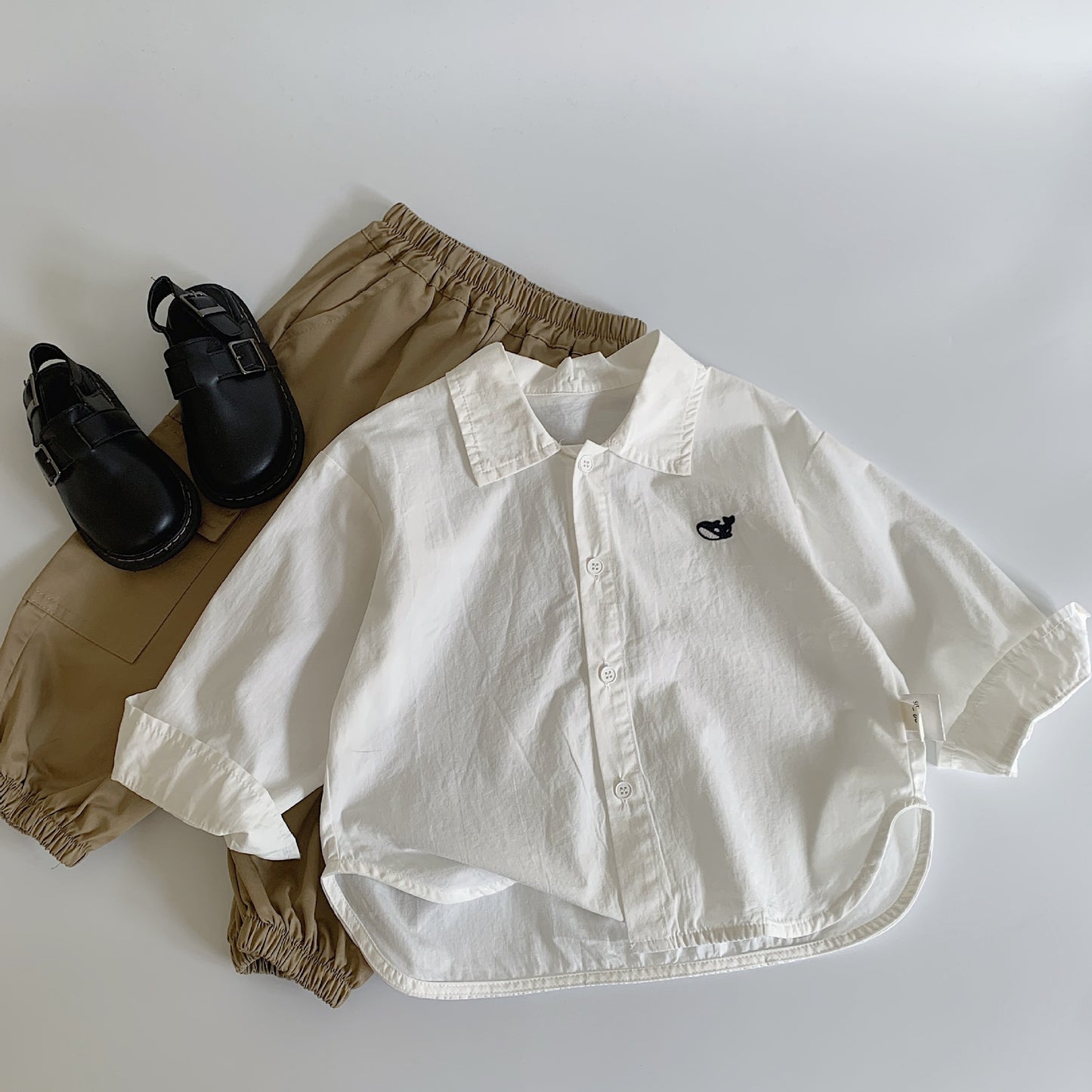 Children's Korean Style Coat Casual Simple Cardigan Boys Clothing Children's Shirt