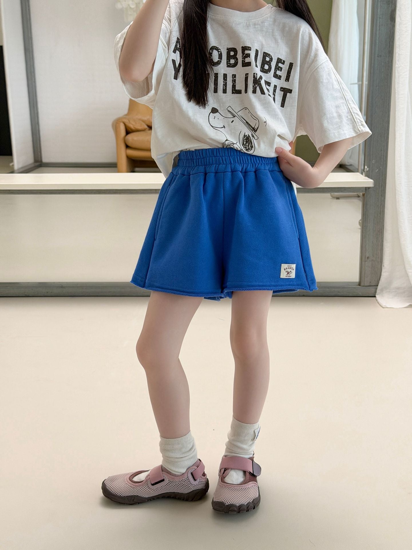 Children's Refreshing Korean Shorts Loose Casual Sports Children's Pants