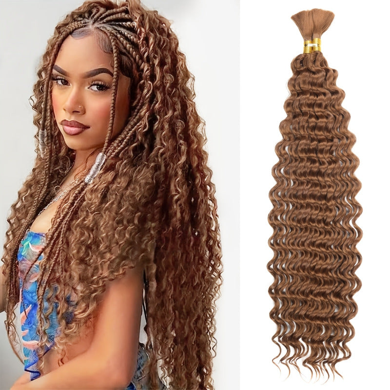 Chemical Fiber Hair Bundle Body Weave Knitting Crochet Long Curly Other Wig
