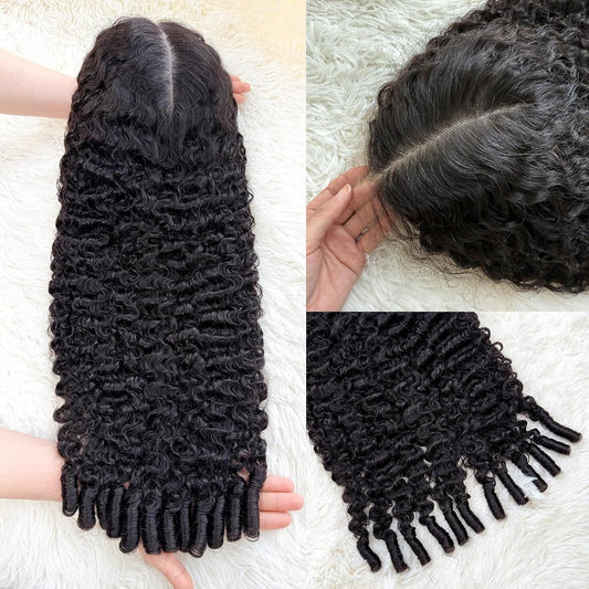 Creative Classy Popular Beautiful Human Headgear Real Hair Wig