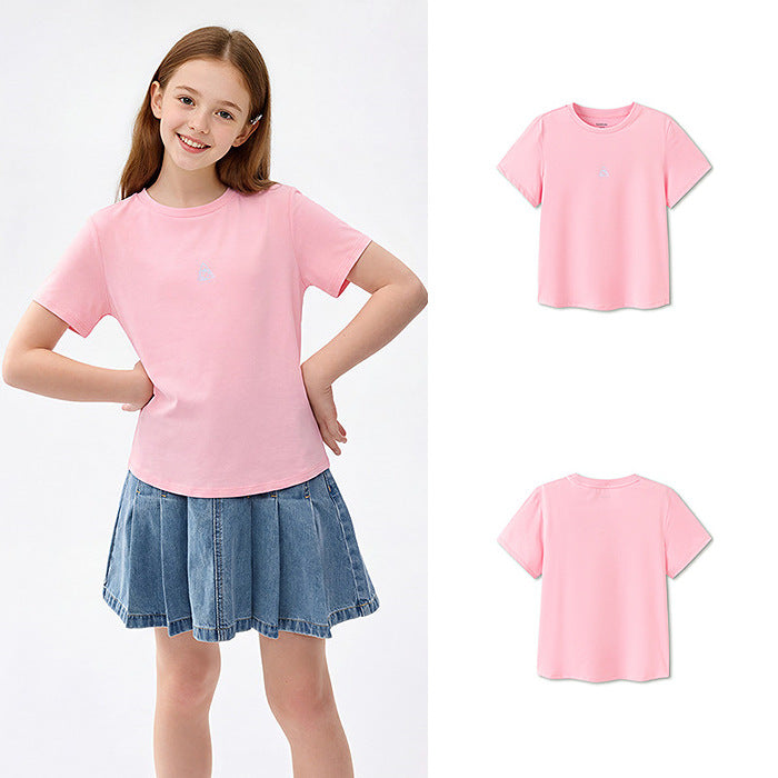 Children's Short-sleeved Summer Clothing Comfortable Big Quick Drying Clothes Children's T-shirt