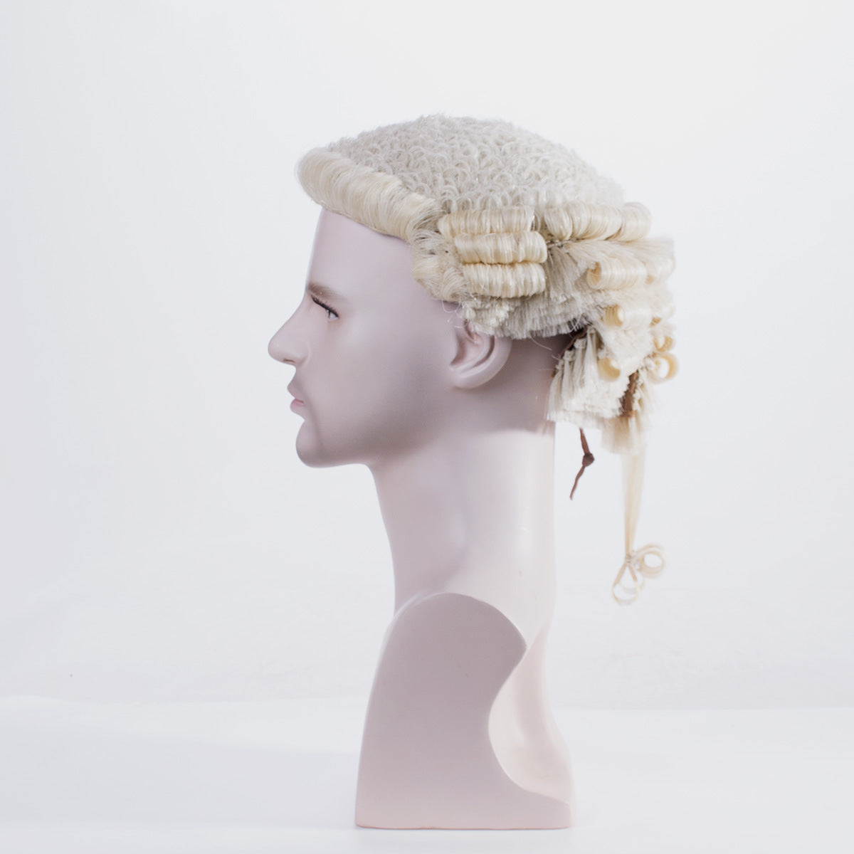 Lawyer Cap Horse Hair Woven Ball Head Cos Wig