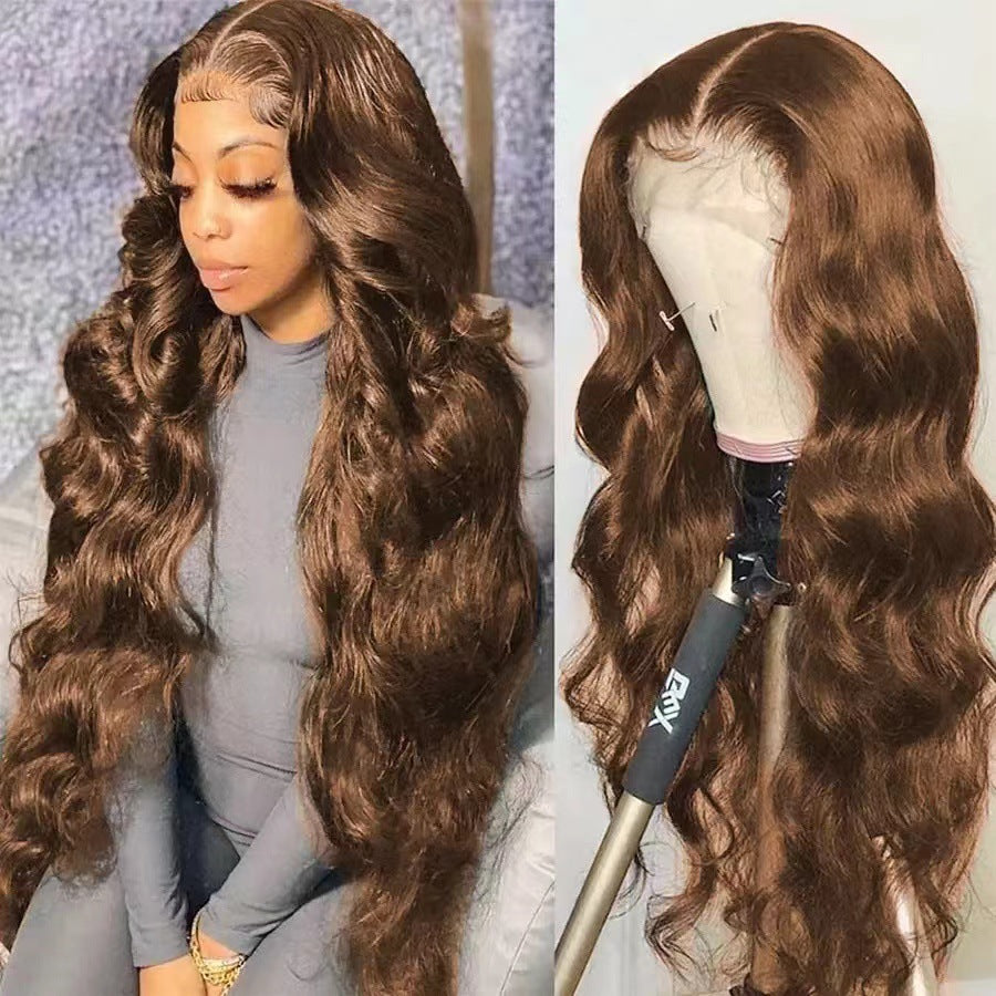 Lace Sheath Curly Hair Big Wave Light Wig Long Curls