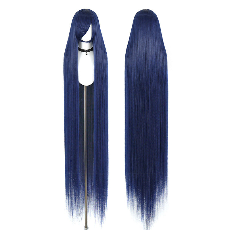 Five Corn Stigma Universal Curly Hair Bangs Optional Colorful Long Straight Wig