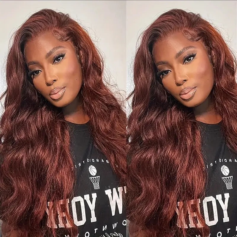 Front Lace Piano Color Big Wave Curly African Wig Long Curls