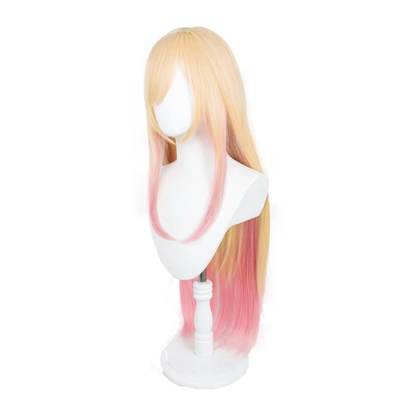 Love Female Owner Sea Dream Yellow Gradient Pink Long Straight Wig
