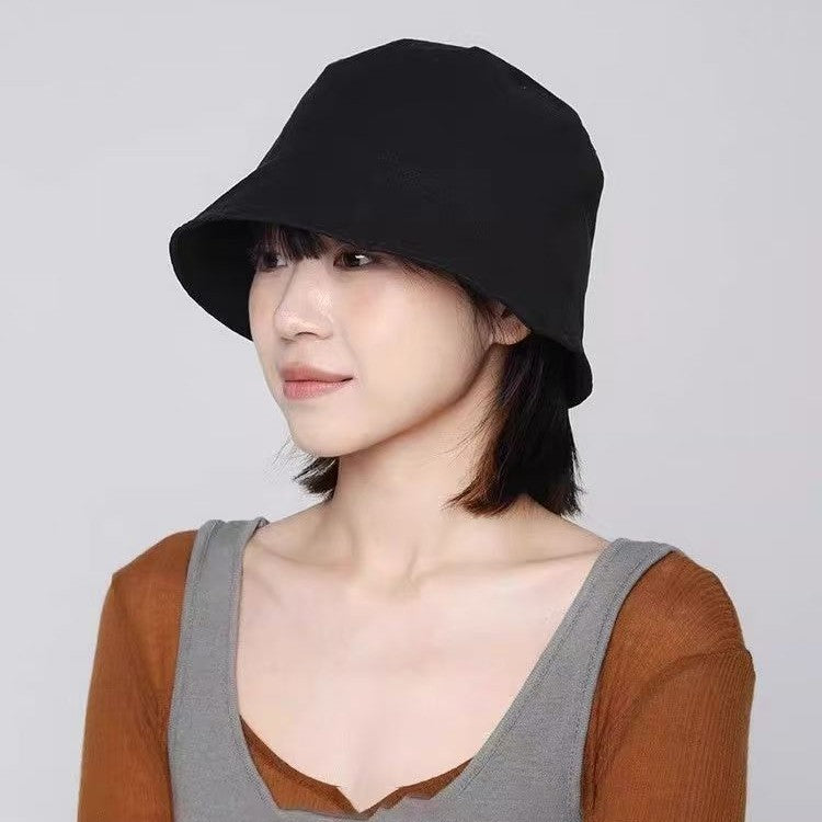 Women's Drawstring Bucket Hat Fisherman Casual For Wig Short Straight Hair