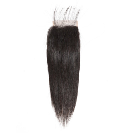New Human Transparent Net Lace Piece Real Hair Wig