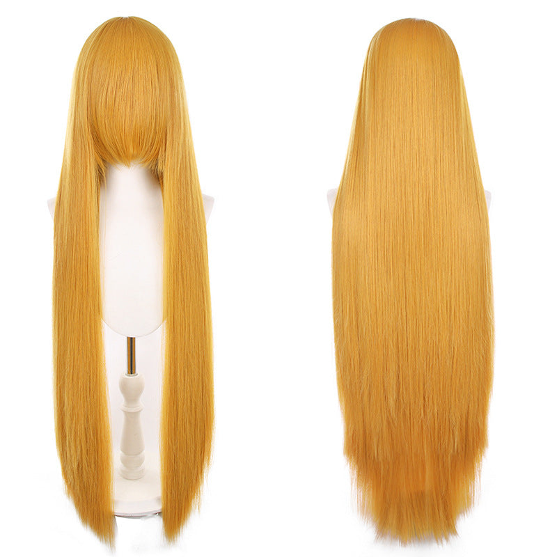 Mao Style Universal Scalp Head Long Bangs Cos Wig
