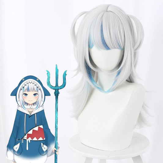 Stylish Popular Gula Simone Shark Anime Cos Wig