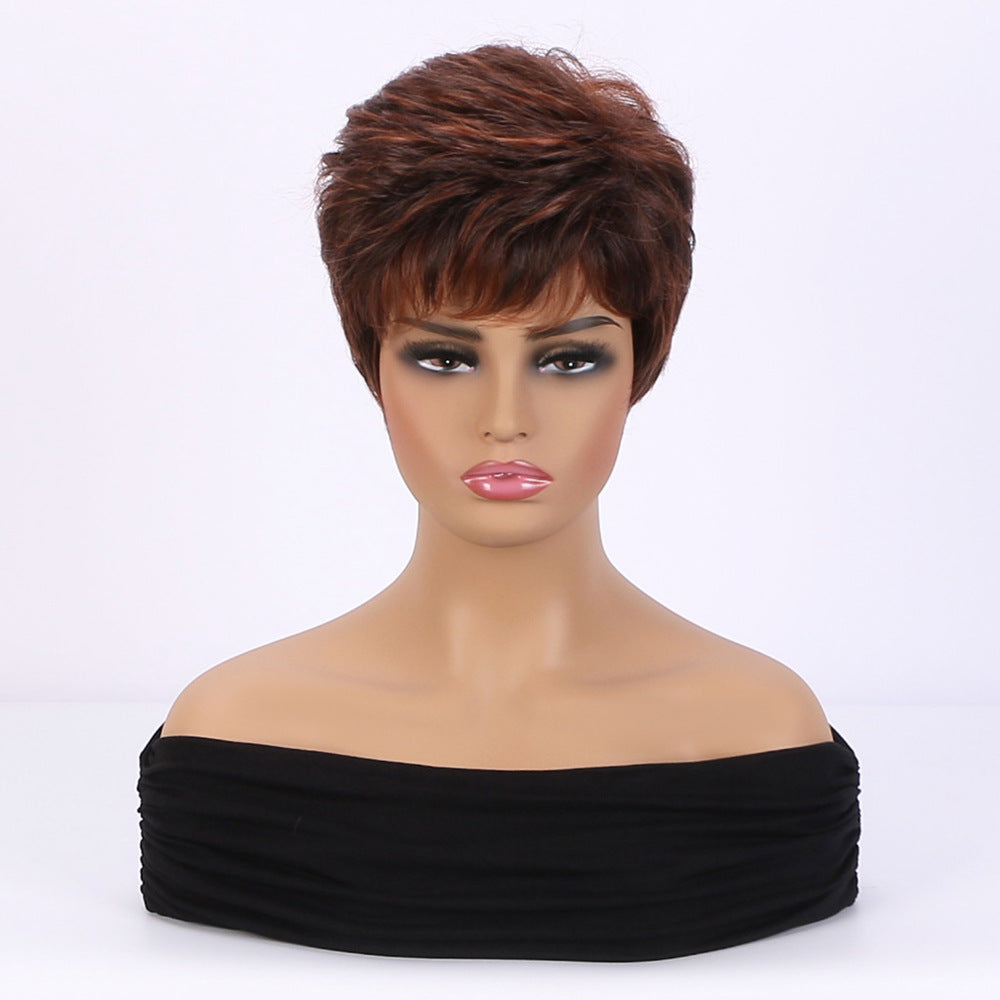 Popular Glamorous Women's Synthetic Wigs Set Wig Short Straight Hair