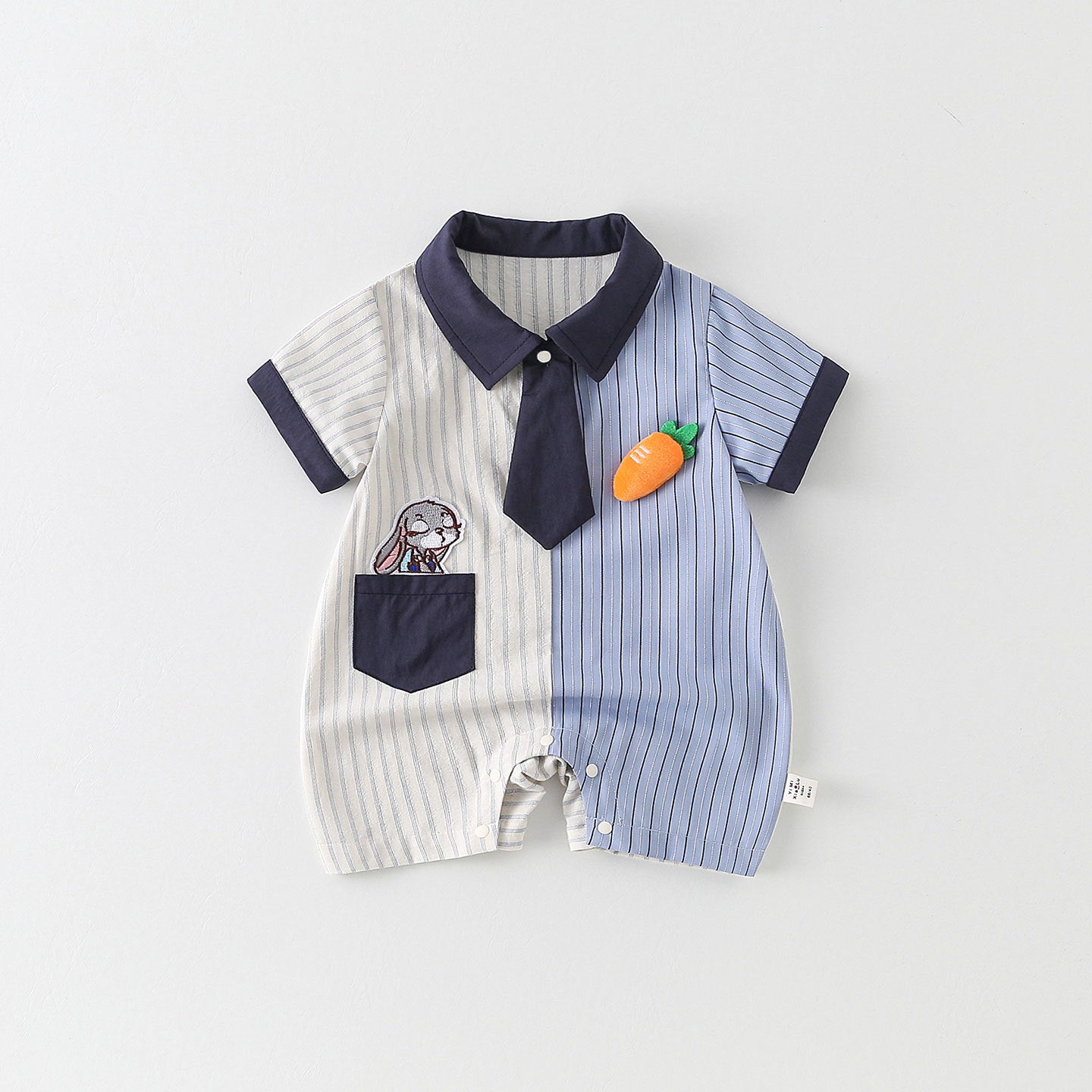 Boy Cute Handsome Shirt Romper First Month Old Jumpsuit, Climbing Suit