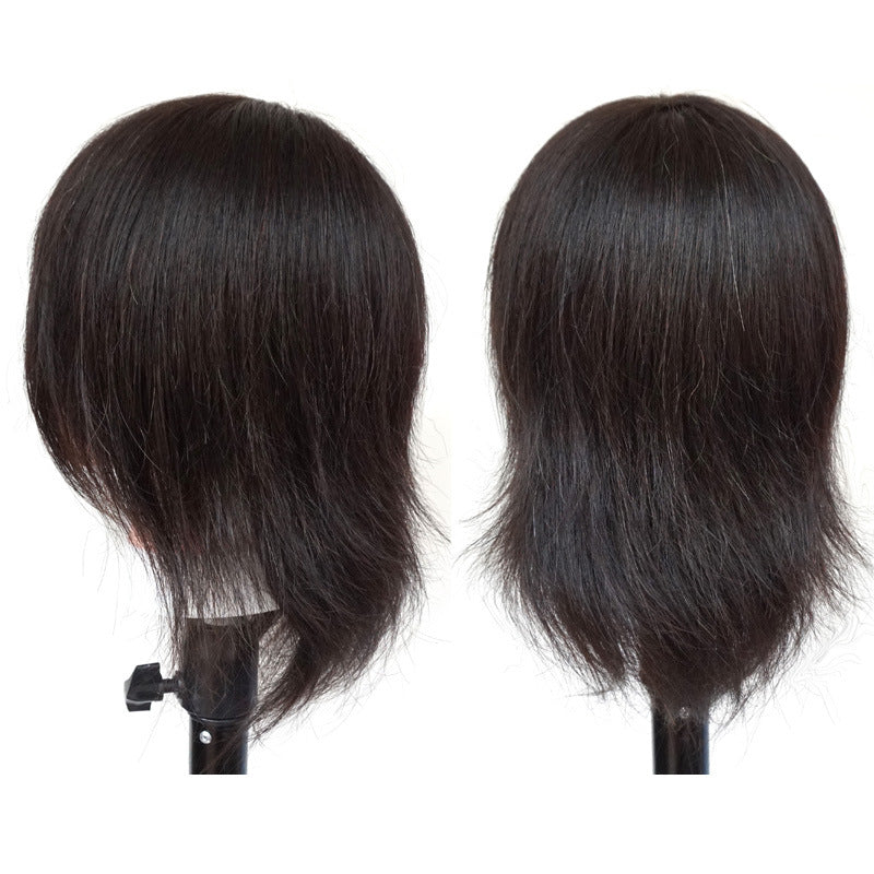 Women's Short Straight Natural Big Ear Hairdressing Shop Practice Other Wig