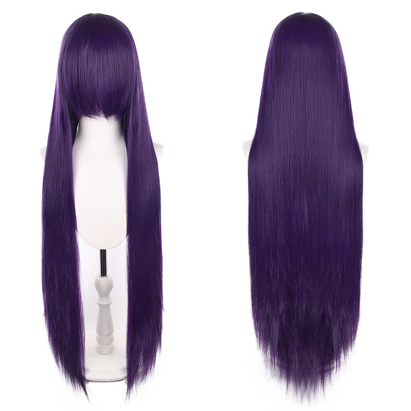 Mao Style Universal Scalp Head Long Bangs Cos Wig