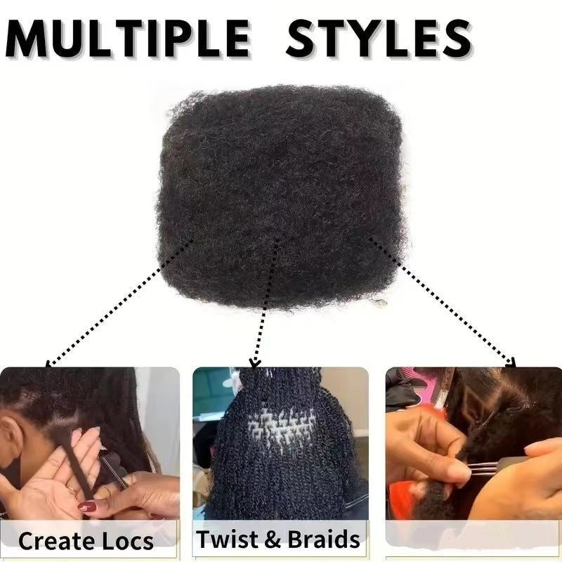 Creative Elegant Beautiful Human Puffy Bag Real Hair Wig