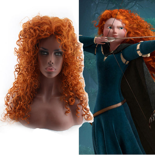 Stylish Brave Legend Merida Princess Anime Cos Wig