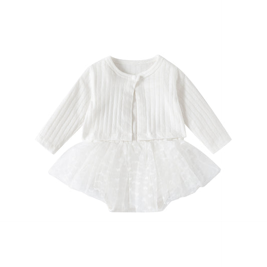 Born Summer Clothes Suspender Skirt Two-piece Set Clothing Air Conditioning Children's Dress