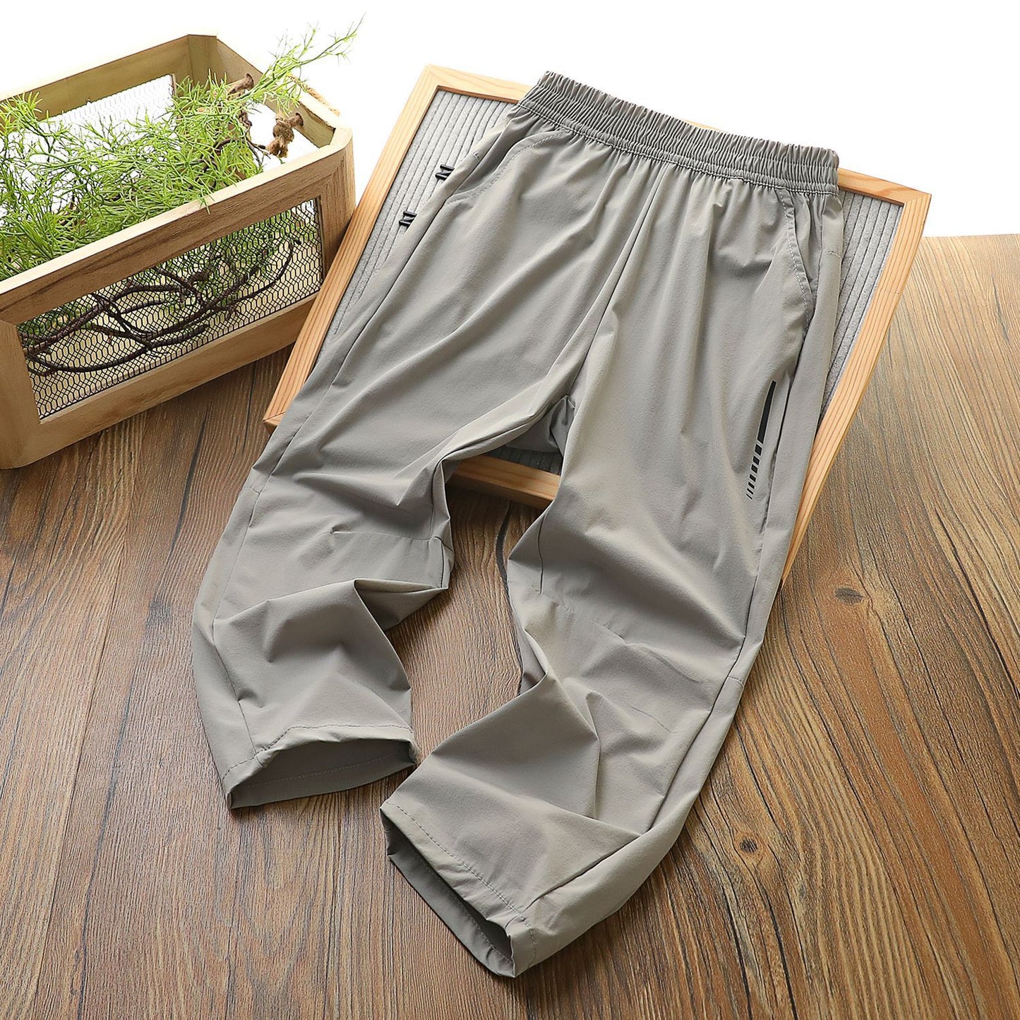 Children's Summer Three-dimensional Clean Waist Middle Big Air Conditioning Trousers Thin Children's Pants