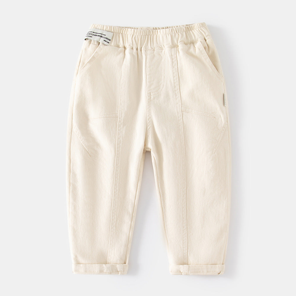 Children's Solid Color Casual Trousers Teens Babies Children's Pants