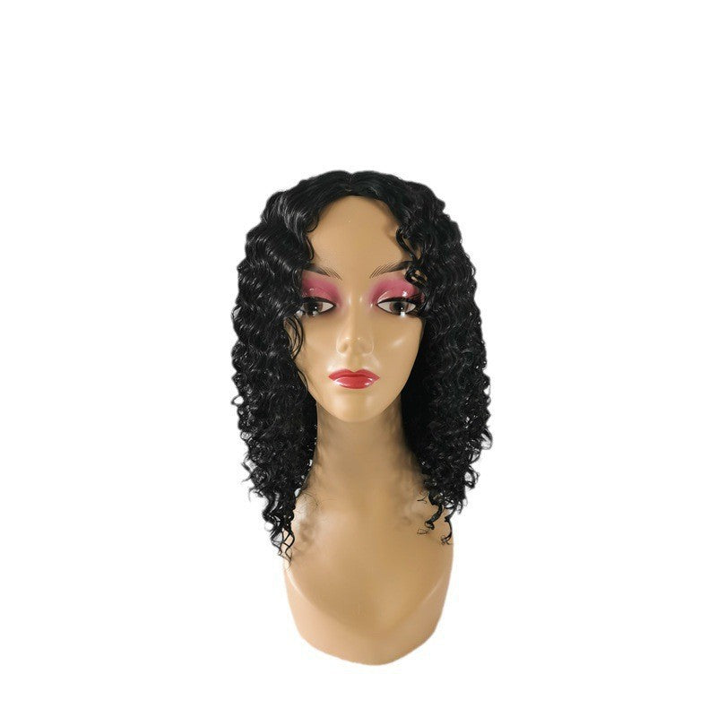 African Small Chemical Fiber Winding Stick Wig Short Curly Hair