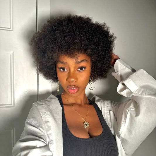Cool Mechanism Explosion Head Cover Human Real Hair Wig