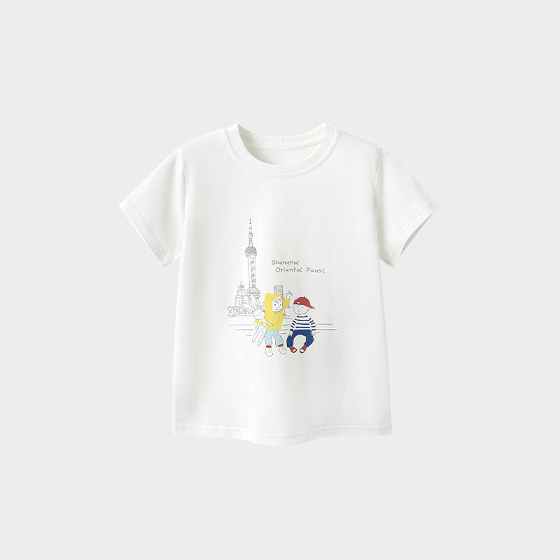 Children's Collection Summer Short-sleeved Top Vest Camisole Children's T-shirt