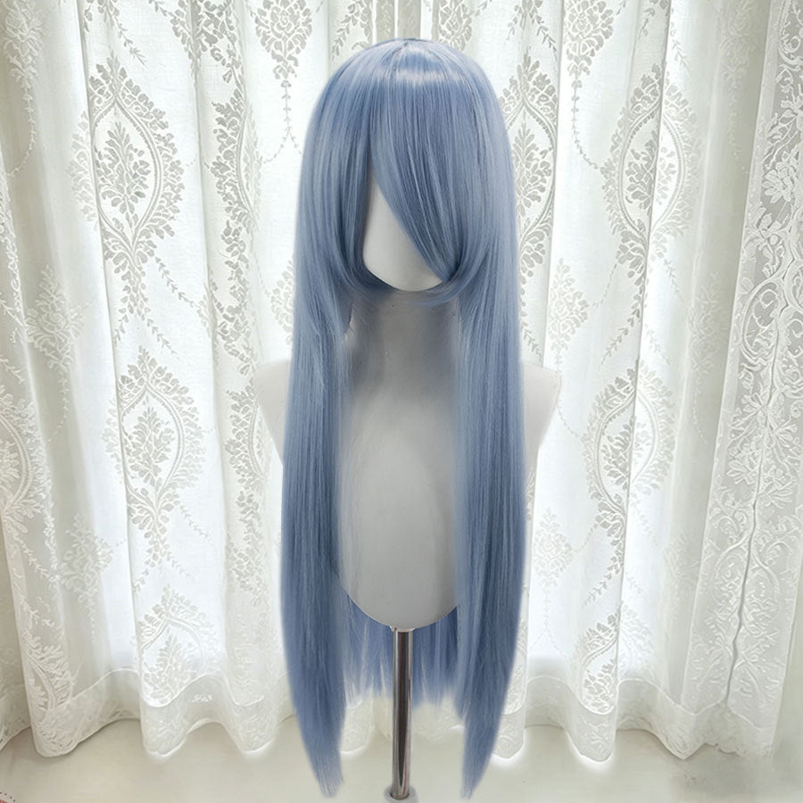 Universal Bangs Long Straight Fiber Rose Net Cos Wig