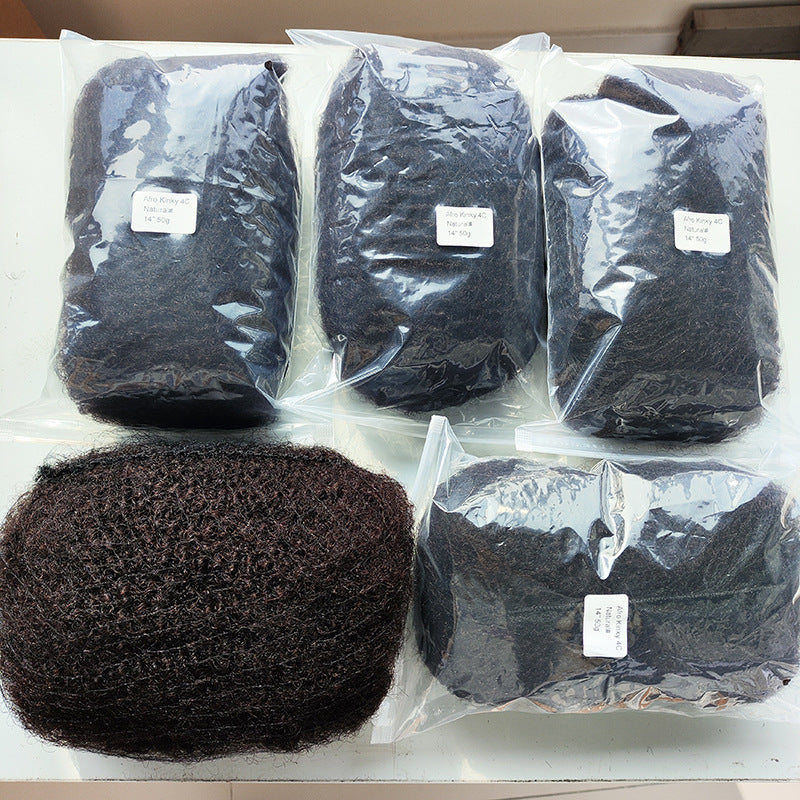 Afro Human Bulk Ideal For Diy Real Hair Wig