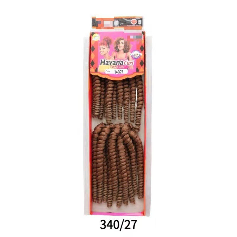 Spring Small Curly Hair Low Temperature Silk Chemical Fiber Wig Long Curls