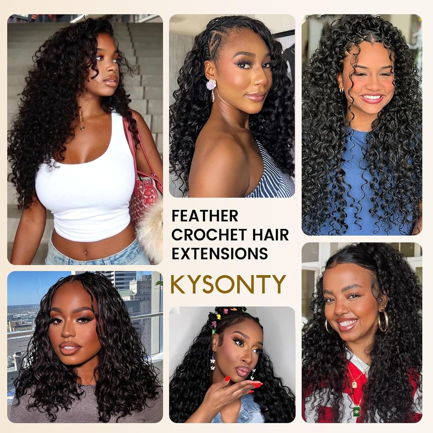 Women's Chemical Fiber Feather Hair Extension Body Weave Crocheted Protein Other Wig