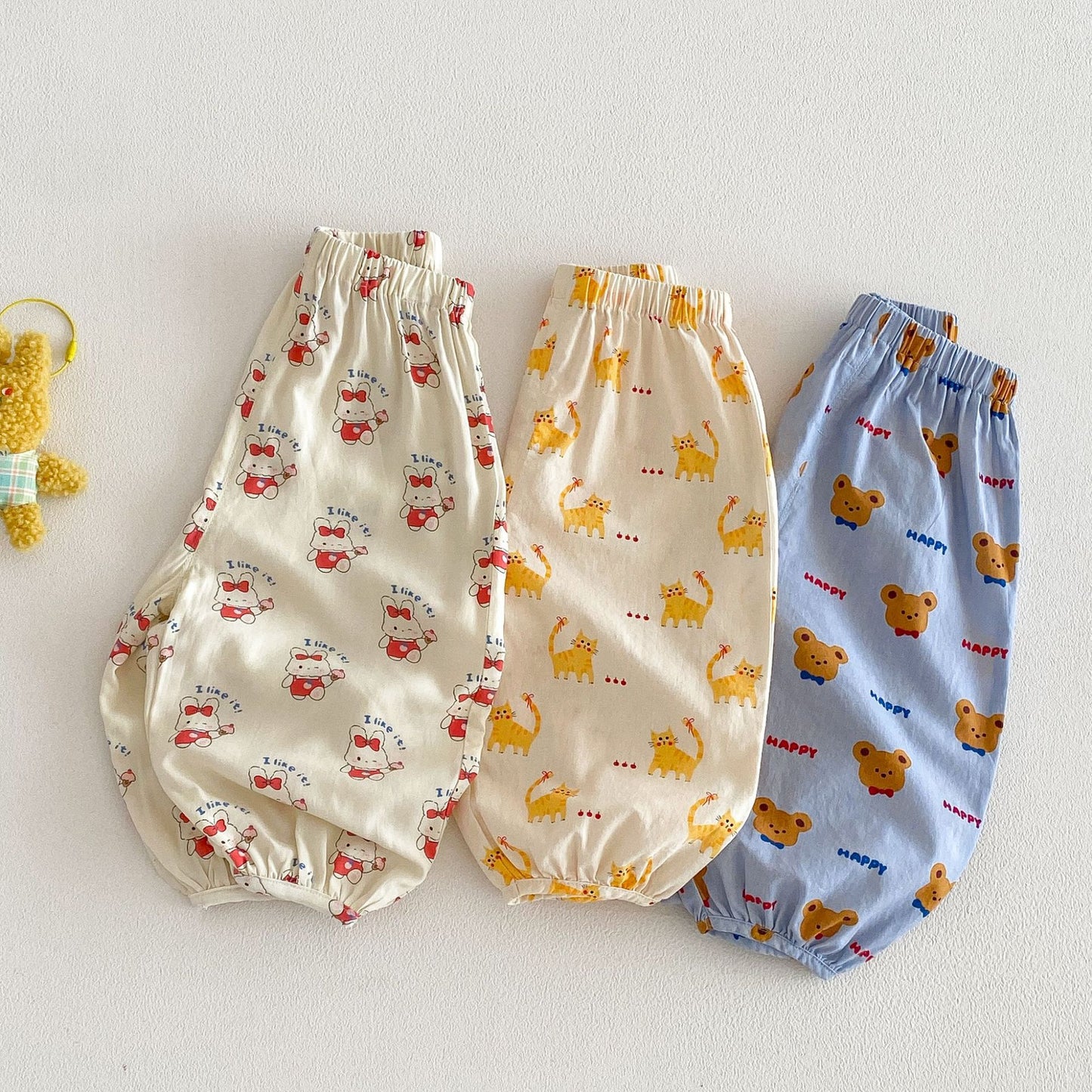 Cartoon Summer Anti Mosquito Cute Full Printed Rabbit Children's Pants