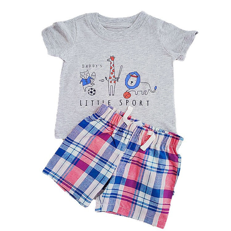 Short-sleeved Shorts Lace Summer Fashion Clothes Children's Suit