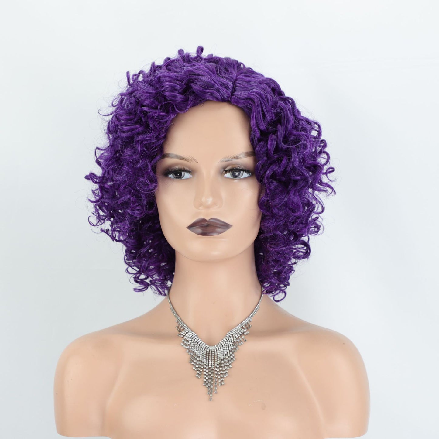 Women's African Volume Chemical Fiber People Sheath Wig Short Straight Hair