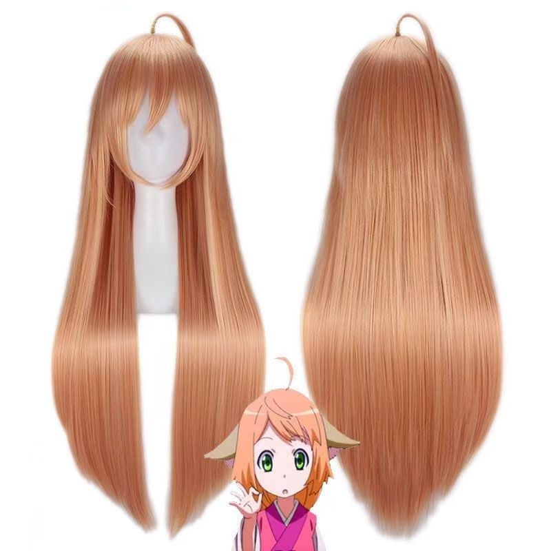 Fox Demon Little Shan Red Su Golden Warm Cos Wig