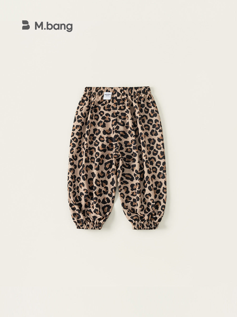 Children's Clothing Leopard Patterned Fashionable Full Printed Anti Children's Pants