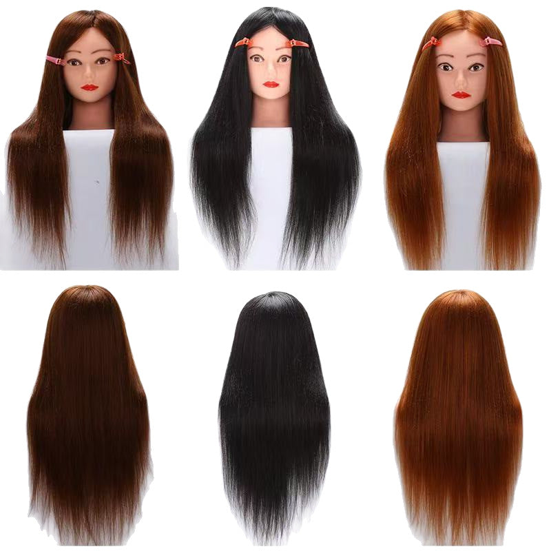 Mixed Hair Hairdressing Mannequin Head Hot Roll Other Wig