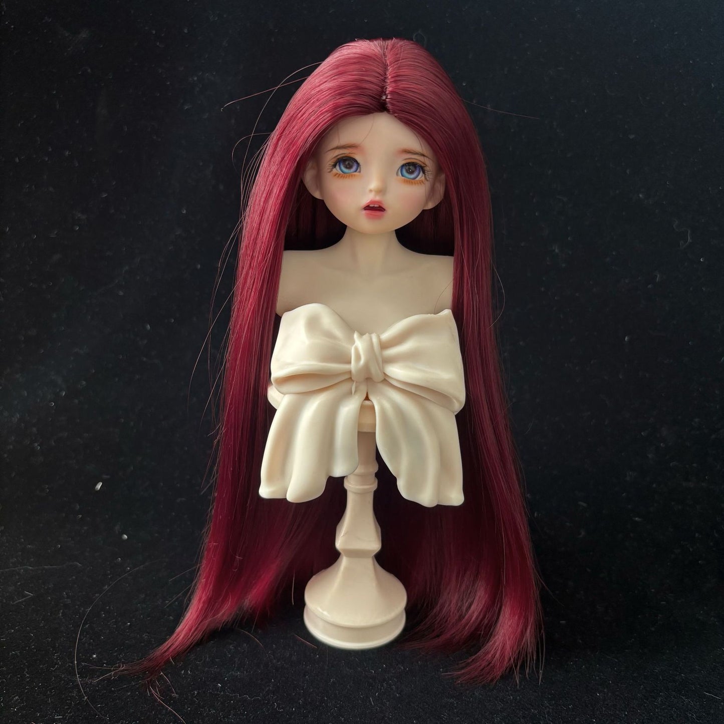 Silk Medium Long Straight Hair Dress Up Cos Wig
