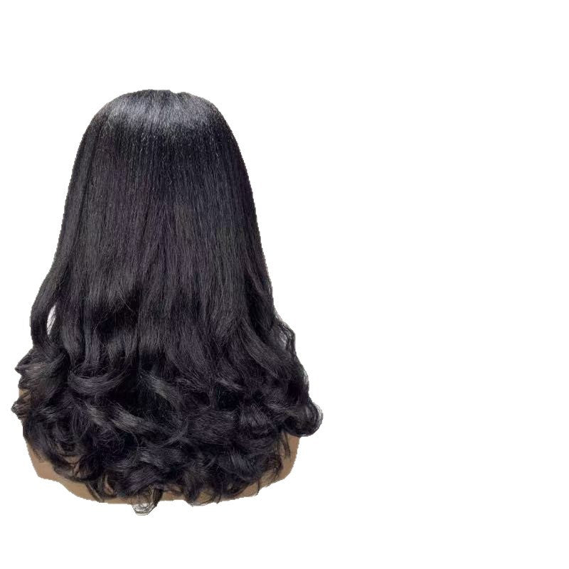Explosion Natural Fluffy Corn Stigma Tail Wig Short Curly Hair