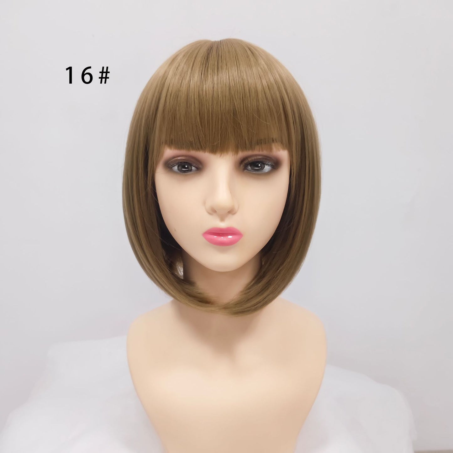 Graceful Classic Bangs Female Synthetic Wigs Wig Short Straight Hair