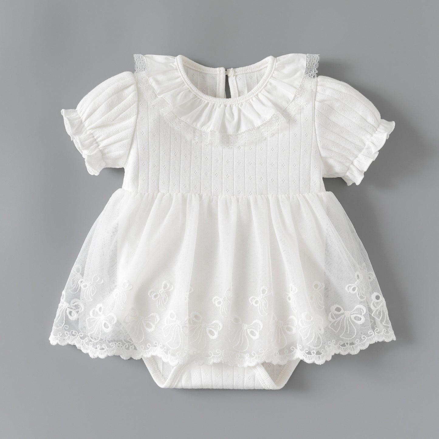 Bloomer With Skirt Summer Western Style Short Sleeved Kazakhstan Sweet Children's Dress