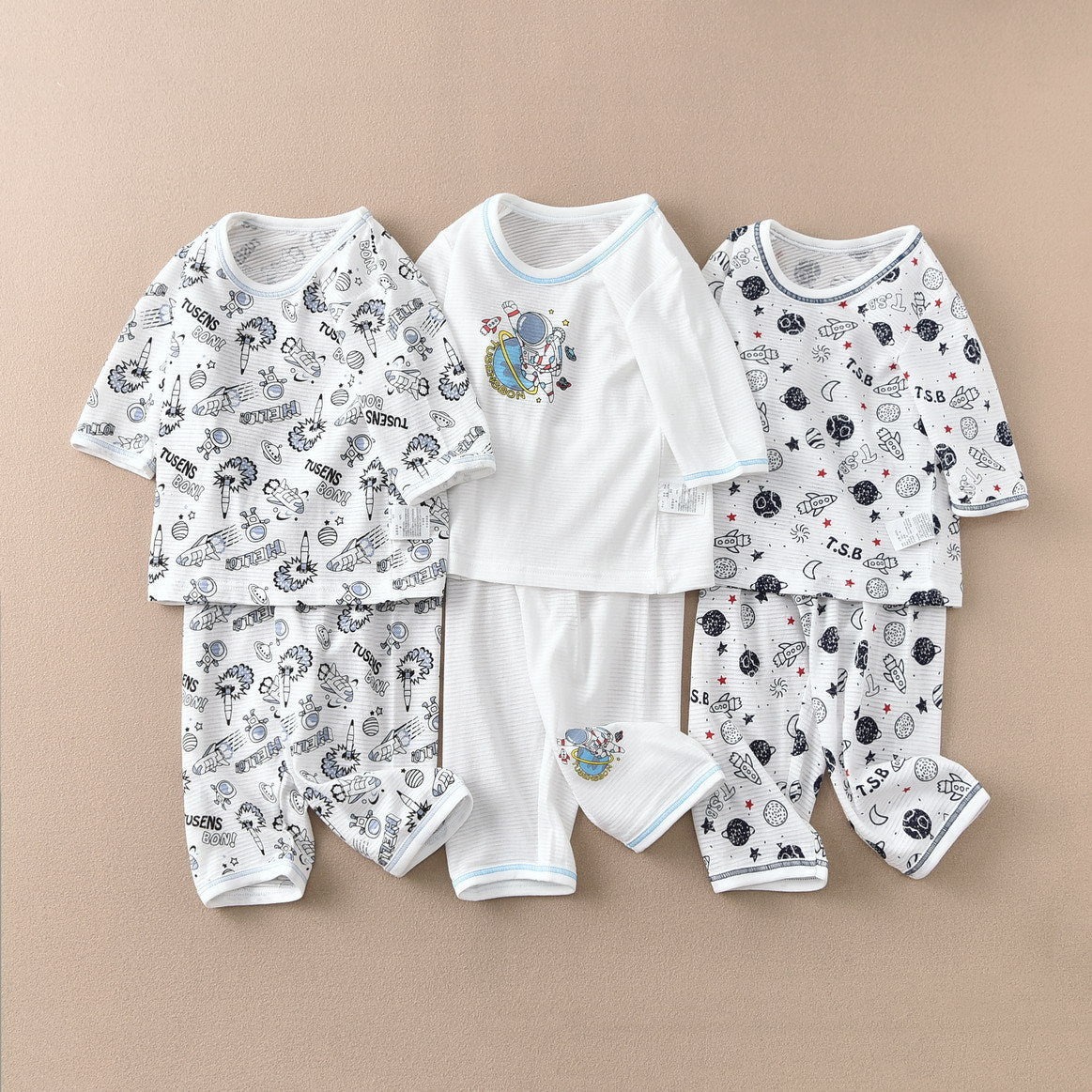 Children's Cropped Pants Short Home Wear Summer Thin Children's Suit