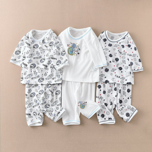 Children's Cropped Pants Short Home Wear Summer Thin Children's Suit