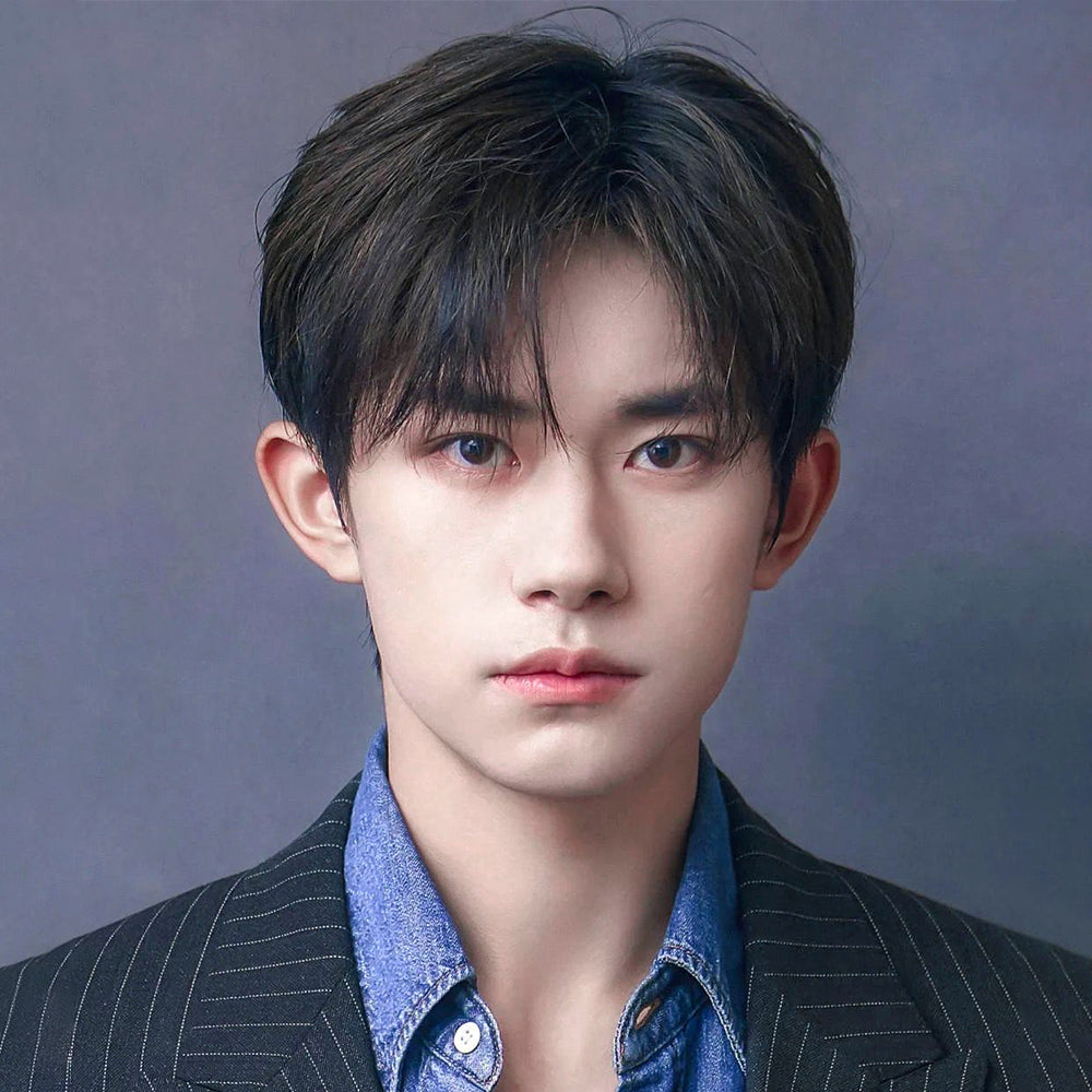 Men's Korean Style Handsome Short Hair Bangs Trendy Men's Wig