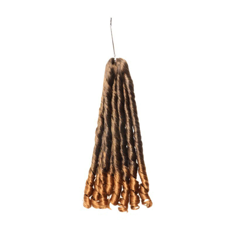 Unique African Crochet Dreadlocks French Style Wig Long Curls
