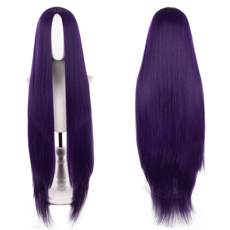 Mid-length Universal Long Straight Scalp Style Cos Wig