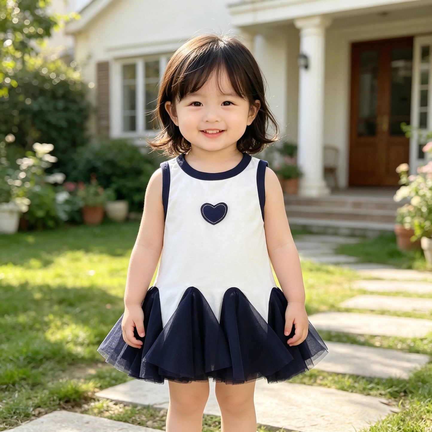 Children's Summer Clothing Casual Versatile Sleeveless Vest Children's Dress