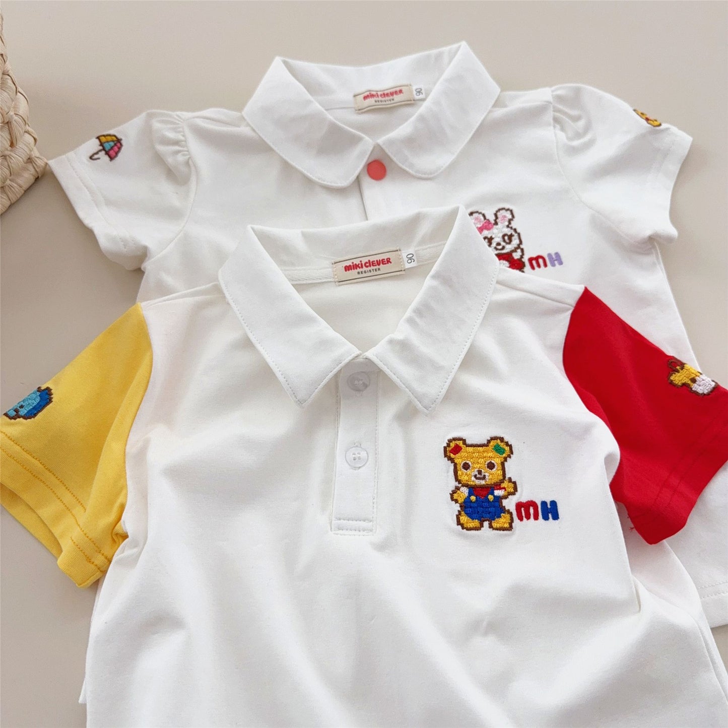 Children's Boys Class Cotton Base Shirt Tops Children's T-shirt