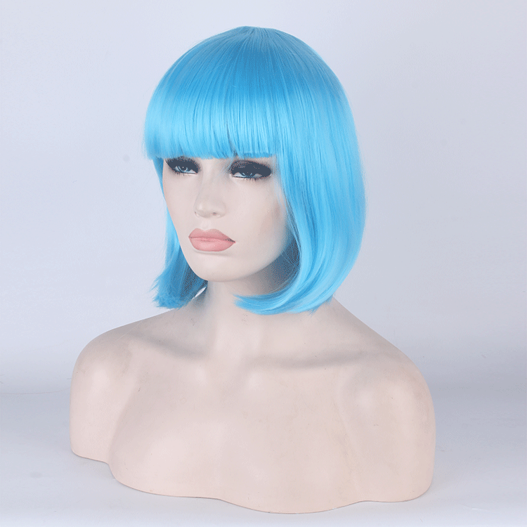 Women's Daily Color Sheath Short Shoulder Straight Cos Wig
