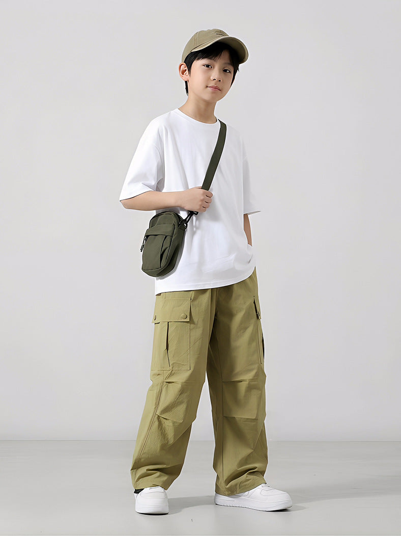 Children's Summer Cooling Sense Outdoor Lightweight Trousers Breathable Straight Children's Pants