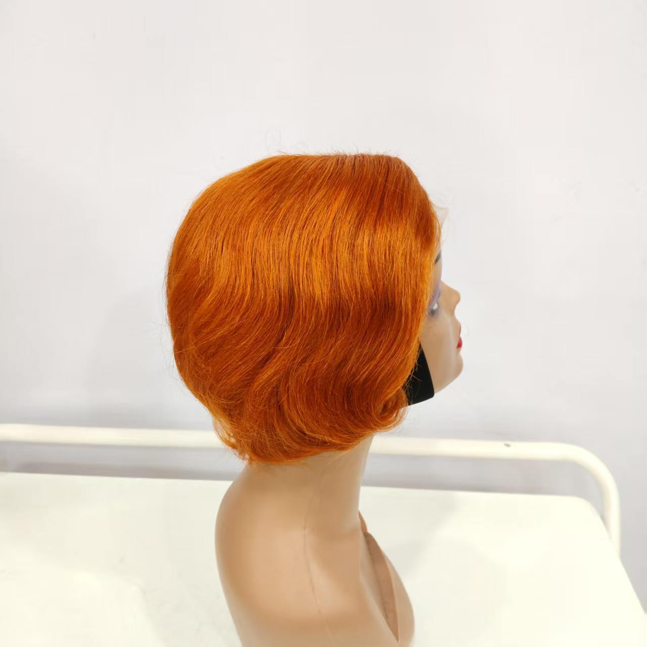 Fashion Slouchy Lace Pixie Cut Human Real Hair Wig